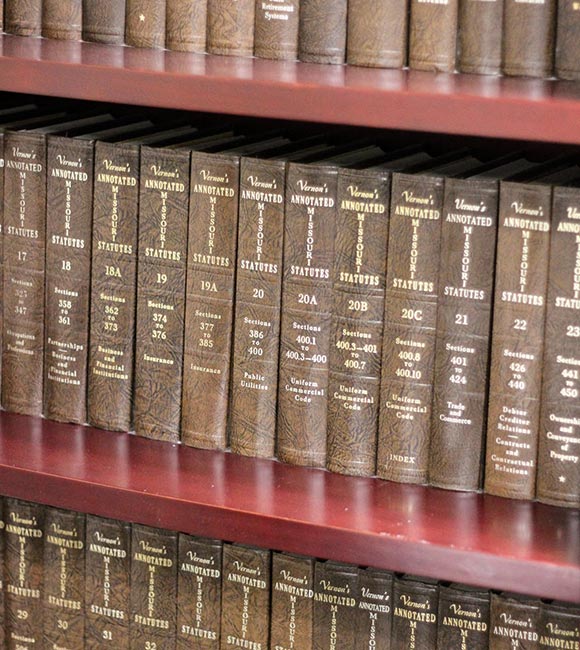 legal books on a shelf